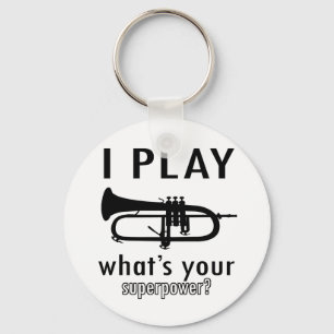 I play the trumpet key ring