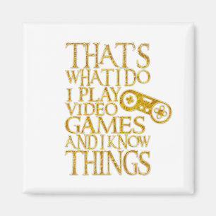 I Play Video Games And I Know Things Magnet