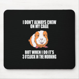 I Play With Guine Pig In The Morning Mouse Pad