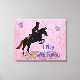 I Play with Ponies Canvas Print