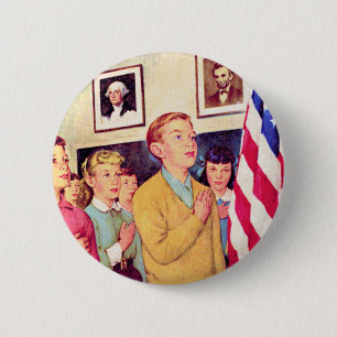 I Pledge Allegiance To the Flag 6 Cm Round Badge
