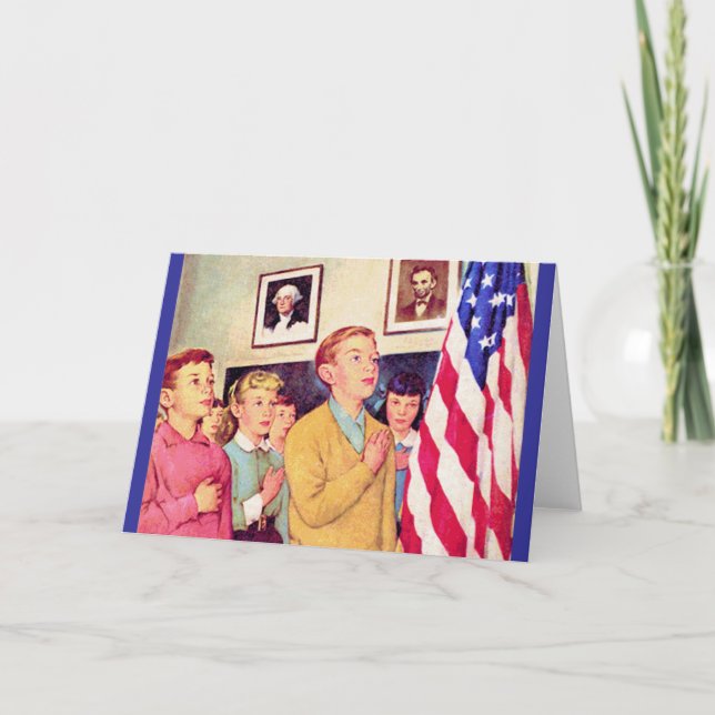 I Pledge Allegiance To the Flag Card (Front)