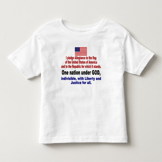 I Pledge Allegiance to the Flag Toddler T-Shirt (Front)