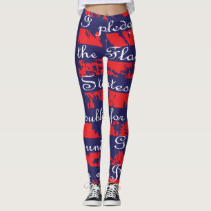 I pledge Flag  Leggings