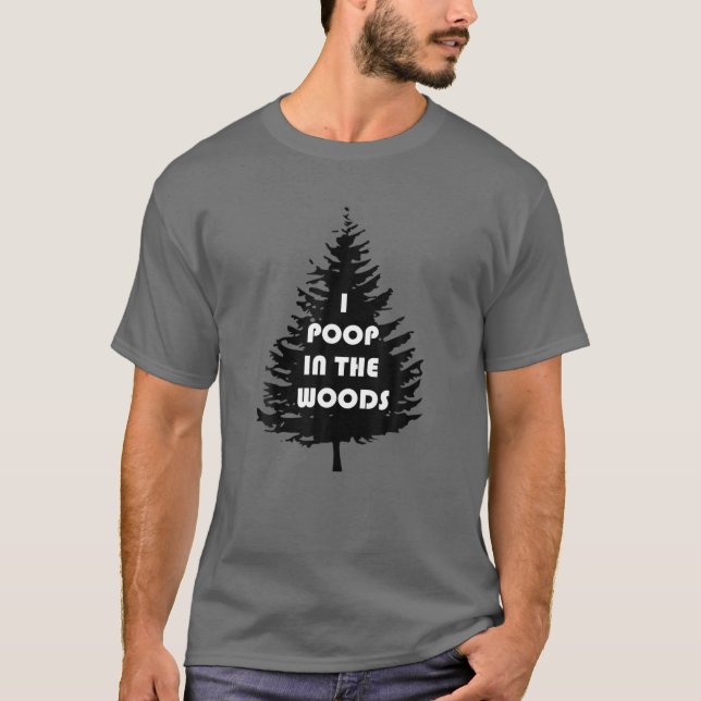 I Poop In The Woods Mountain Trail Ultramarathon R T-Shirt (Front)