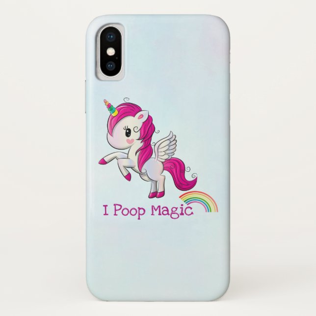 I Poop Magic Funny Unicorn Saying Case-Mate iPhone Case (Back)