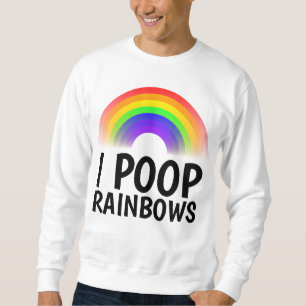 I POOP RAINBOWS Funny T-shirts