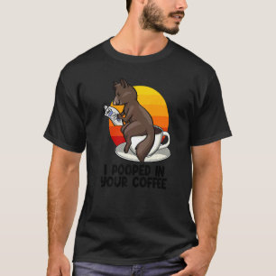 I Pooped In Your coffee Men Coffee Cat Kopi Luwak T-Shirt