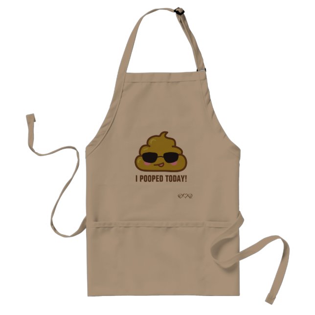 I Pooped Today! - cool poo Standard Apron (Front)