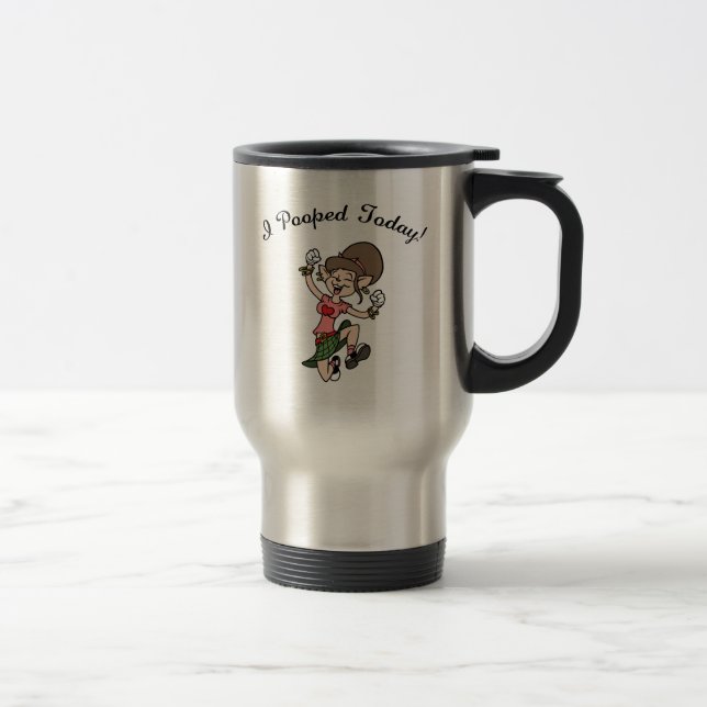 I Pooped Today! -f Travel Mug (Right)