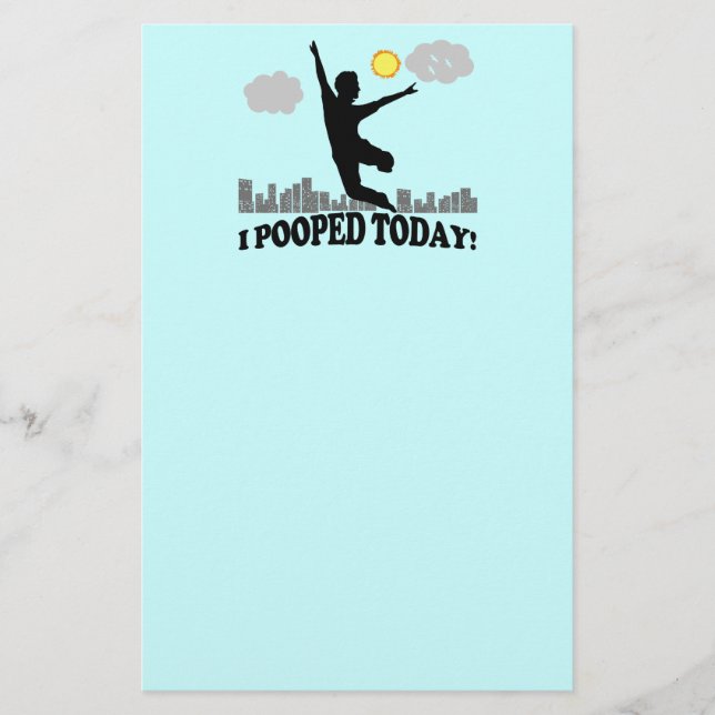I Pooped Today Stationery (Front)