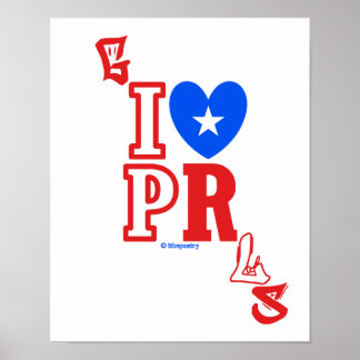 I ❤ Poster Puerto Rican Girls