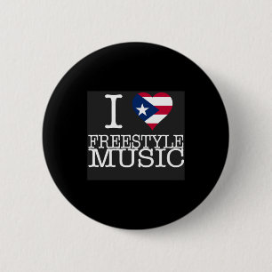 I Pr Heart Style Music Black T Shirt 6 Cm Round Badge