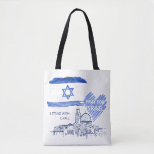 I pray for Israel I stand with Israel. World Peace Tote Bag