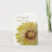 I Prayed for You Today | Sunflower Prayer Card