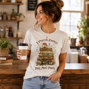 I Prefer Books Over Most People Tri-Blend Shirt