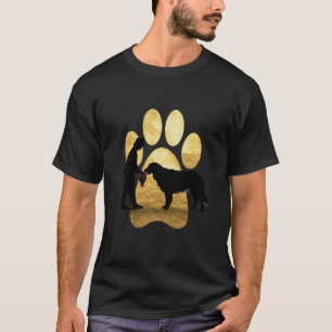 I Prefer Dogs Over People – Faux-Gold Paw & Silhou T-Shirt