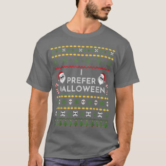 I Prefer Halloween Christmas Funny Ugly Sweater 48