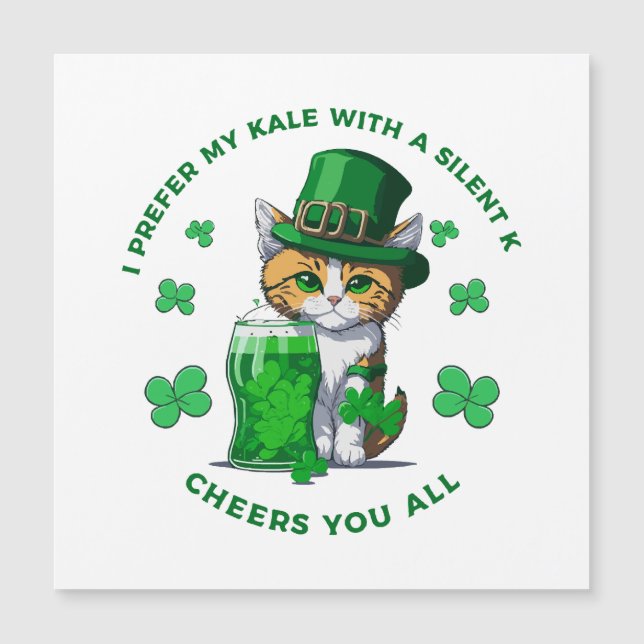 I Prefer My Kale With A Silent K Funny Beer Lover (Front)