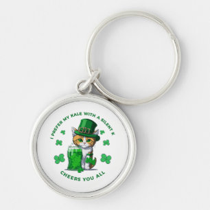 I Prefer My Kale With A Silent K Funny Beer Lover Key Ring