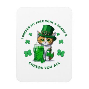 I Prefer My Kale With A Silent K Funny Beer Lover Magnet
