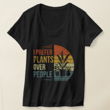 I Prefer Plants Over People Women's V-Neck
