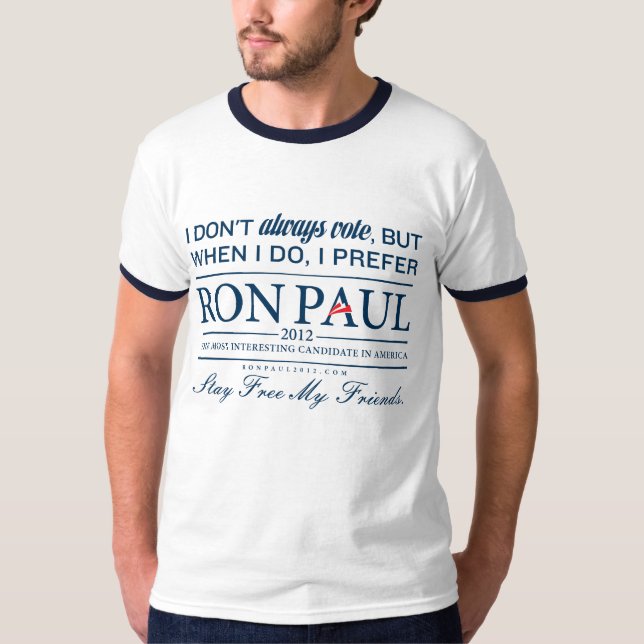 I Prefer Ron Paul Shirt (Front)