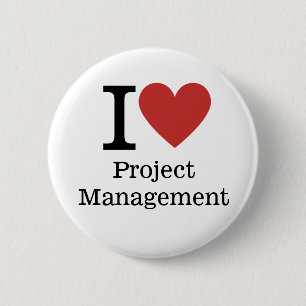 I ❤️ Project Management for employees CUSTOM Pins