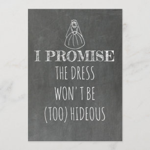 I Promise Bridesmaid / Maid of Honour Proposal Invitation