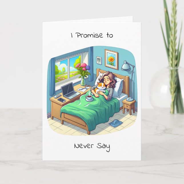 I Promise Not To Say  | Chronic Illness Card (Front)