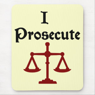I Prosecute Lawyer Mousepad
