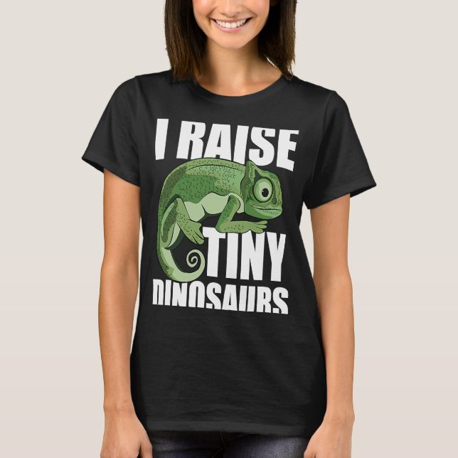 I pull up little dinosaurs  funny chameleon T-Shirt (Front)