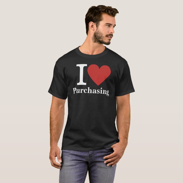 I ❤️ Purchasing for Employees CUSTOM Men's T-Shirt (Front Full)