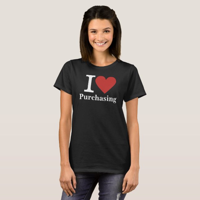 I ❤️ Purchasing for Employees CUSTOM Women's T-Shirt (Front Full)