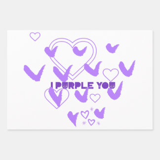  I Purple You Wrapping Paper Sheet