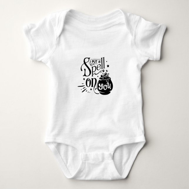 I put a spell on you. baby bodysuit (Front)
