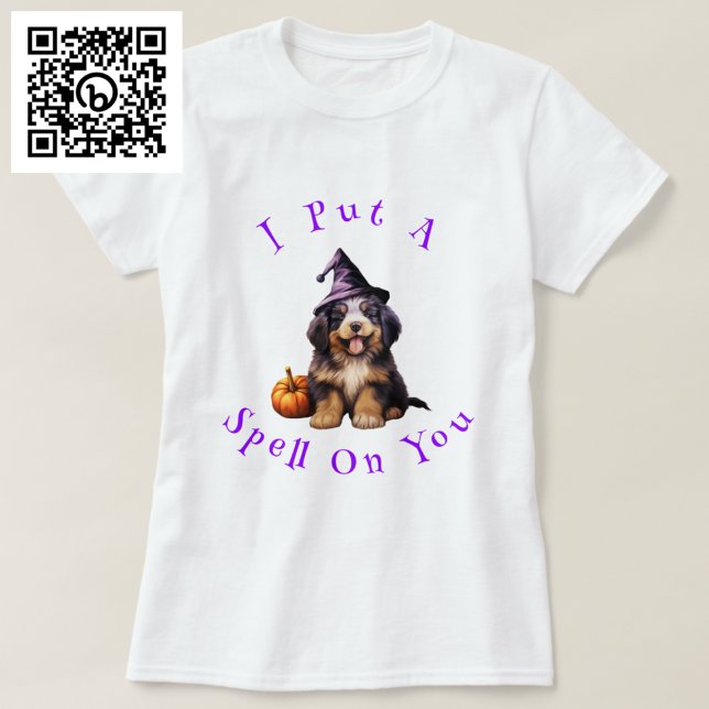 I Put A Spell On You Bernese Mountain Dog Witch T-Shirt (Creator Uploaded)