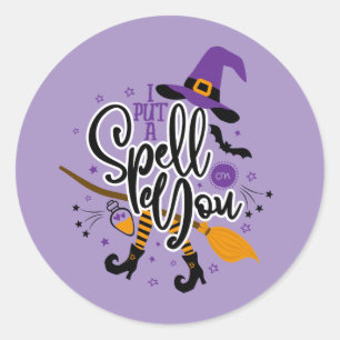 I Put A Spell On You Classic Round Sticker