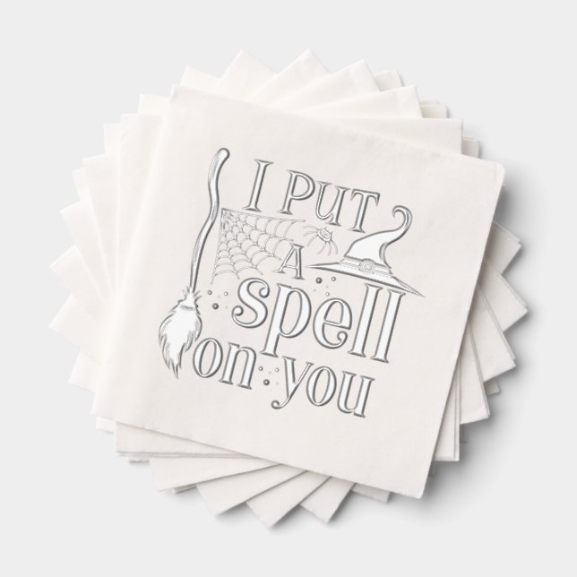 "I Put A Spell On You" Foil Napkins (Insitu (Stacked))