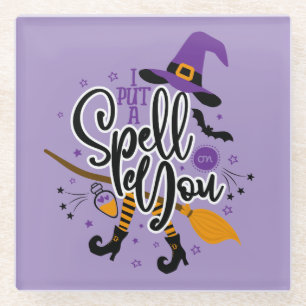 I Put A Spell On You Glass Coaster