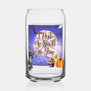I Put A Spell On You - Halloween Can Glass