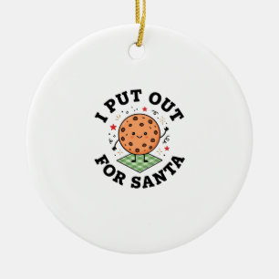 I Put Out For Santa Cookie Christmas Ceramic Tree Decoration