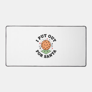 I Put Out For Santa Cookie Christmas Desk Mat