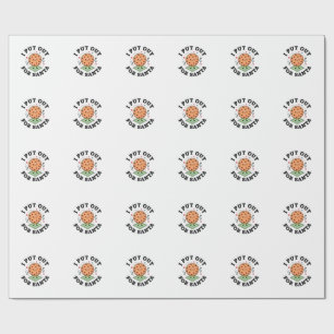 I Put Out For Santa Cookie Christmas Wrapping Paper