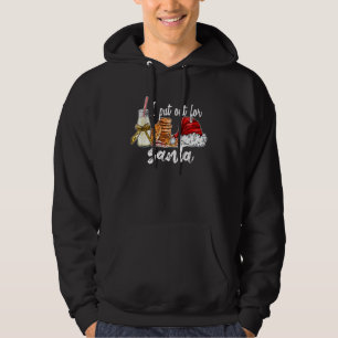 I Put Out For Santa Cookies And Milk And Hat Merry Hoodie