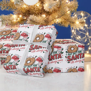 I Put Out for Santa Funny Christmas Party  Wrapping Paper
