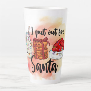 I Put Out for Santa Latte Mug