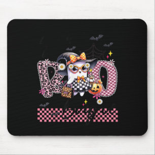 I Put The Boo In Boujee Cute Ghost Leopard Boujie  Mouse Pad