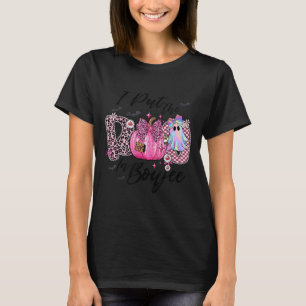 I Put The Boo In Boujee Funny Leopard Boujie Ghost T-Shirt