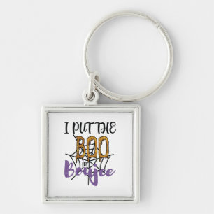 I Put The Boo in Boujee - Sparkly Gold Text Key Ring